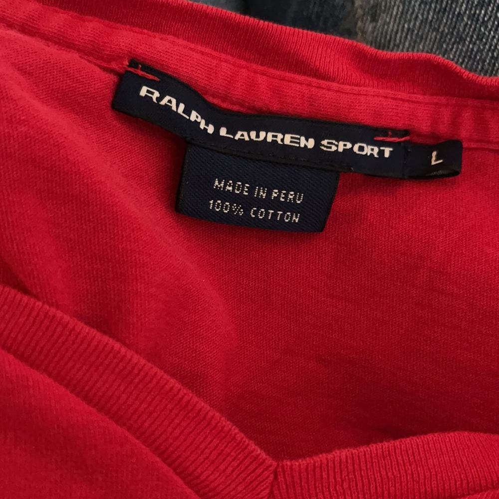 Ralph Lauren red tshirt sz lg - Picture 3 of 3
